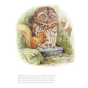 Mr. Brown & Squirrel Nutkin Mounted Limited Edition Print