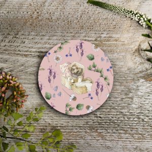 Mrs Tiggy-Winkle “Lavender & Linens” Round Coaster