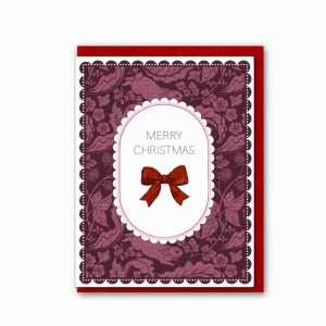 Merry Christmas Plum Card