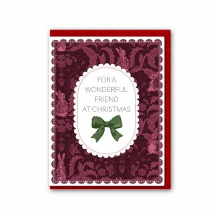 For a Wonderful Friend at Christmas "The Vegetable Thief" Card