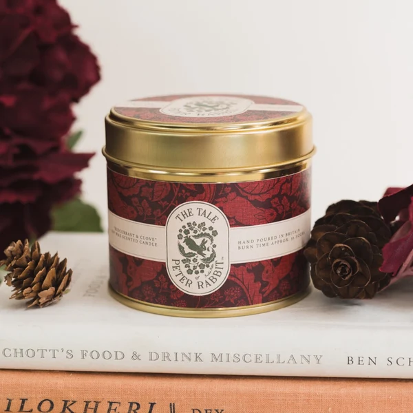Peter Rabbit "Redcurrant & Clove" Candle in a Matt Gold Tin